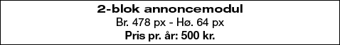2 blok annoncemodul